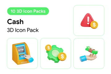 Cash 3D Icon Pack