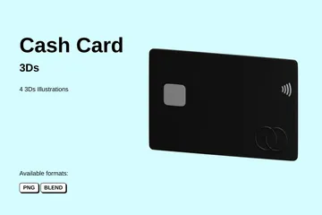 Cash Card 3D Icon Pack