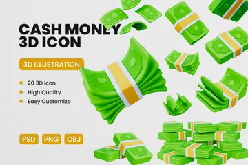 Cash Money 3D Icon Pack