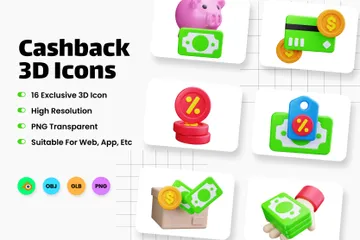 Cashback 3D Icon Pack