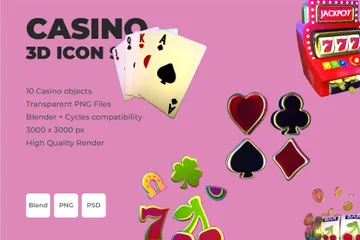 Casino Paquete de Icon 3D