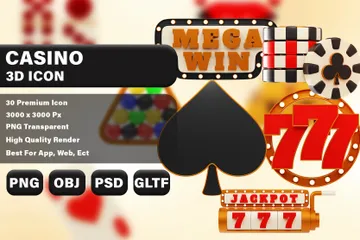 Casino 3D Icon Pack