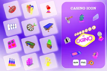 CASINO 3D Icon Pack