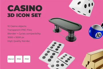 Casino 3D Icon Pack