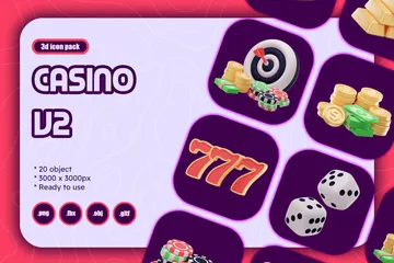 Casino 3D Icon Pack