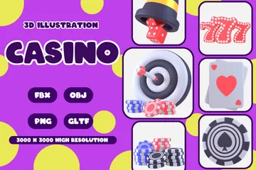 Casino Paquete de Icon 3D