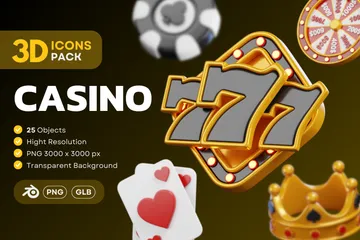 Casino Paquete de Icon 3D