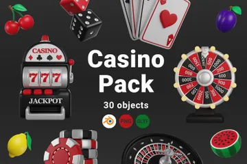 Casino Game 3D Icon Pack