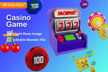 Casino Game 3D Icon Pack