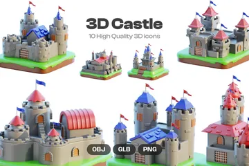Castelo Pacote de Icon 3D