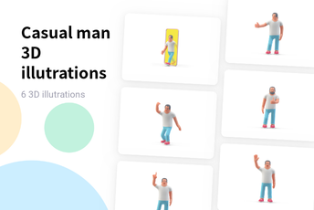 Casual Man 3D  Pack