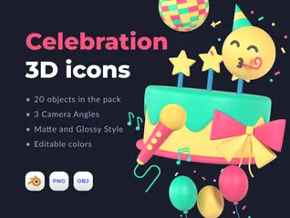 Celebration 3D Icon Pack