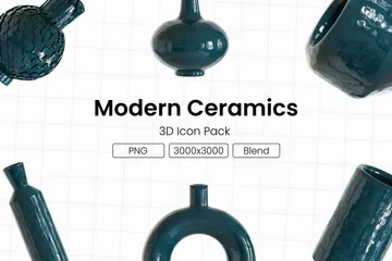 Céramique Moderne 3D Icon Pack