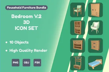 Chambre V.2 Pack 3D Icon