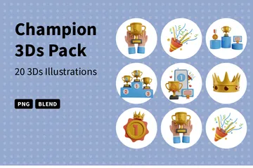 Champion 3D Illustration Pack