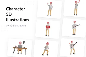 Character 3D Illustration Pack