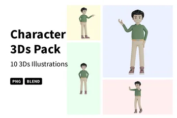 Charakter 3D Illustration Pack