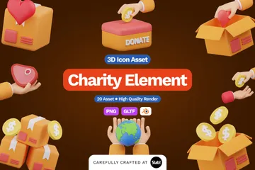 Charity 3D Icon Pack