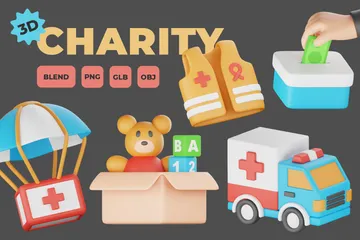 Charity 3D Icon Pack