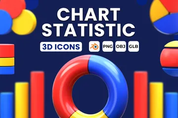 Chart 3D Icon Pack