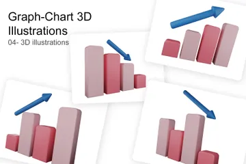 Chart Graph 3D Illustration Pack