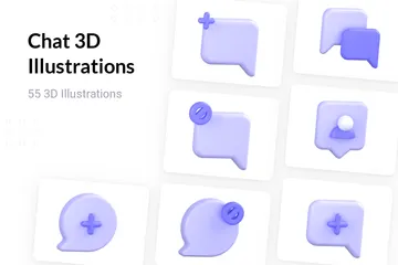 Plaudern 3D Icon Pack