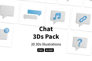 Chat 3D Icon Pack