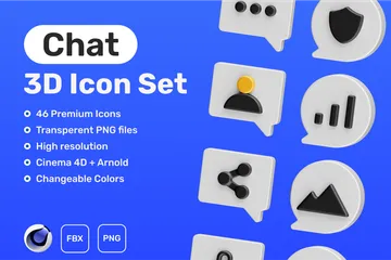 Chat Pack 3D Icon