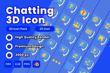 Charlando Paquete de Icon 3D