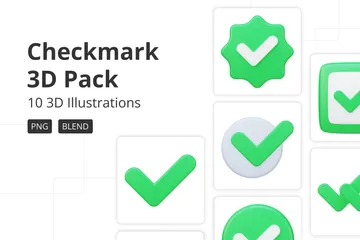 Checkmark 3D Icon Pack