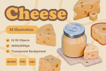 Cheese 3D Icon Pack