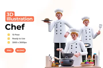 Chef 3D Illustration Pack