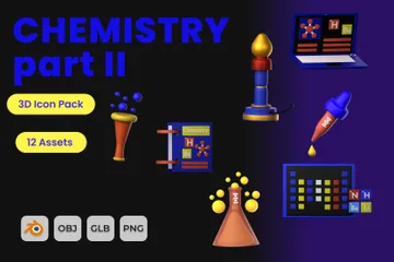 Chemie 3D Icon Pack