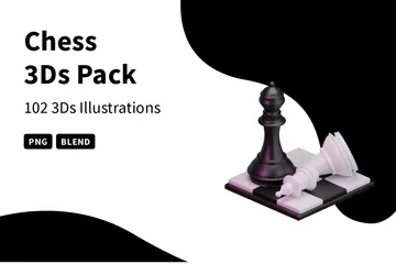 Chess Game 3D Icon Pack