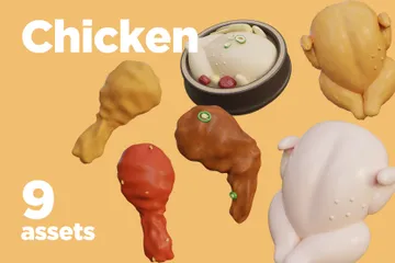 Chicken 3D Icon Pack