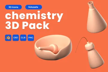 Chimie Pack 3D Icon