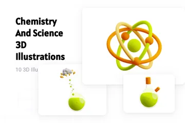 Chimie et sciences Pack 3D Illustration