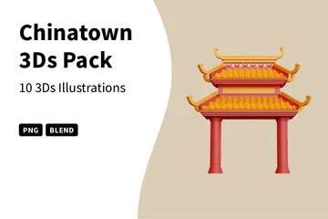 Chinatown Pacote de Icon 3D