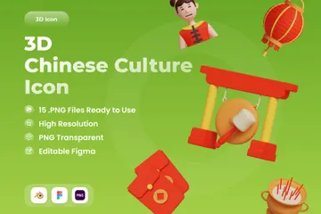 Chine Pack 3D Icon