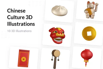 Chinese Culture 3D Illustration Pack