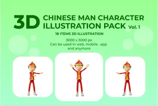 Chinese Man Character