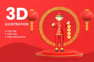 Chinese New Year 3D Illustration Pack