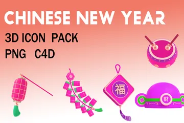 Chinese New Year 3D Icon Pack