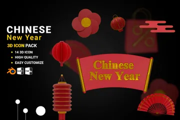 Chinese New Year 3D Icon Pack