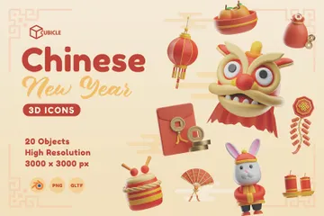 Chinese New Year 3D Icon Pack