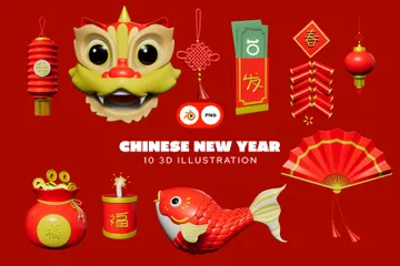 Chinese New Year 3D Icon Pack