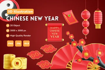 Chinese New Year 3D Icon Pack