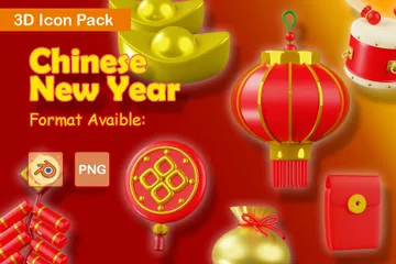 Chinese New Year 3D Icon Pack