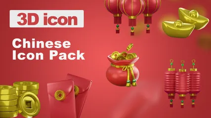 Chinois Pack 3D Icon