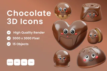 Chocolat Pack 3D Icon